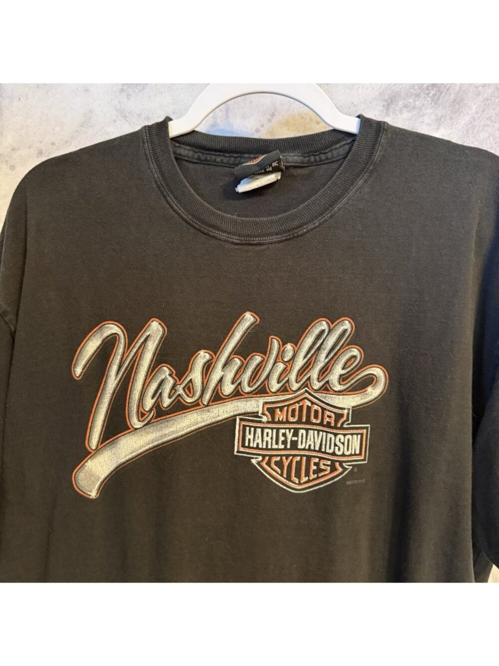Vintage Harley Davidson Nashville T Shirt Mens XL Y2K Black Made in USA